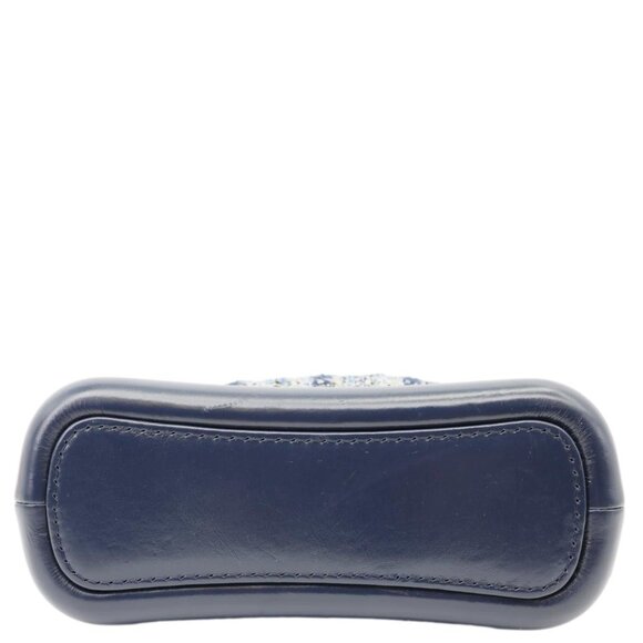 Chanel Gabrielle Small Tweed Crossbody Bag Navy Blue - Picture 10 of 13